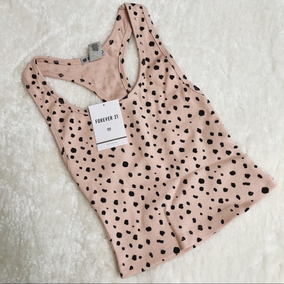 Forever 21 Tops - NWT Forever21 active pink cheetah crop tank (XS)
